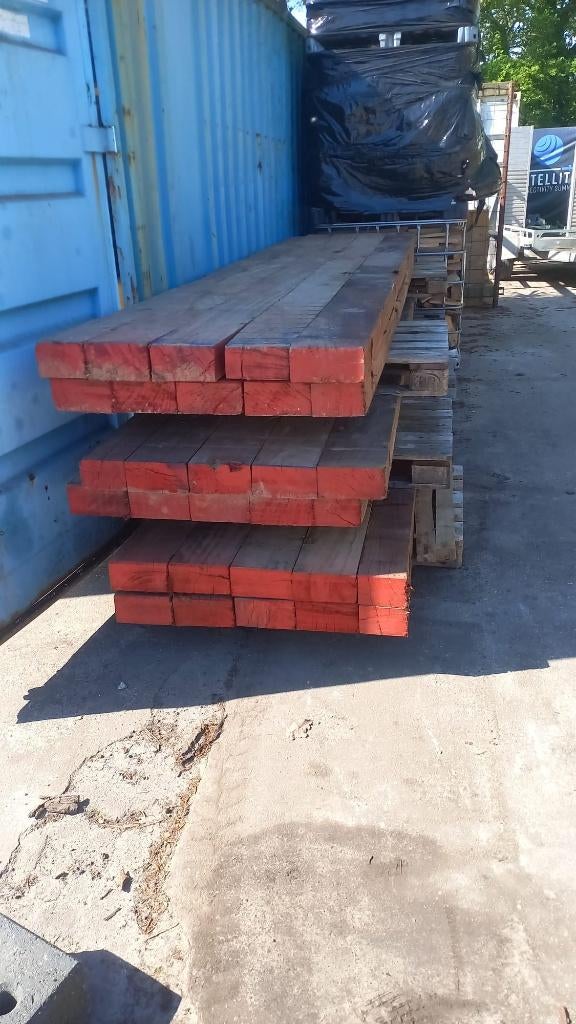 Baggermatten, houten rijplaten, dragline schotten, Doe-het-zelf en Verbouw, Hout en Planken, Ophalen, Zo goed als nieuw, Overige houtsoorten