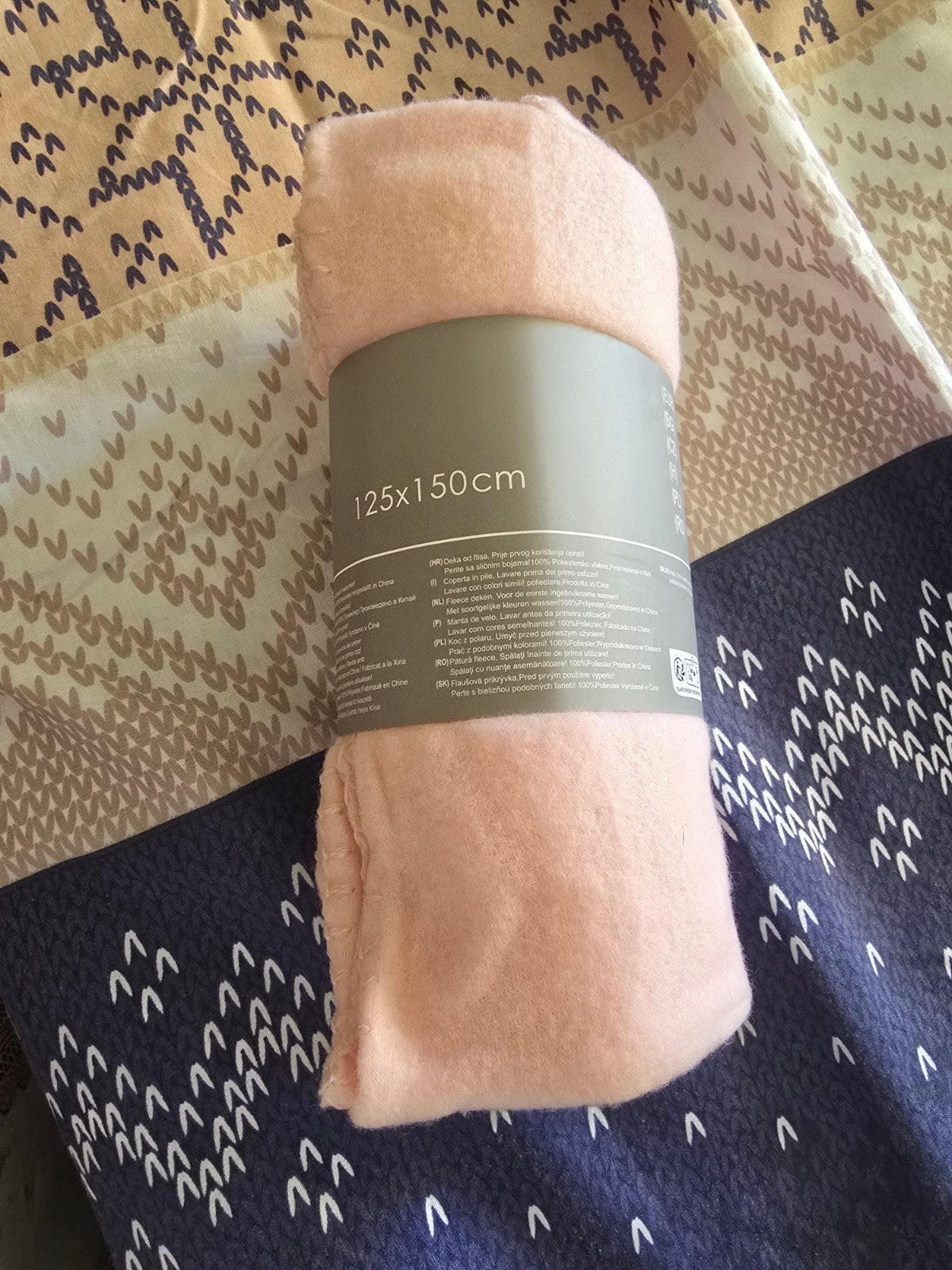 Roze fleece deken 125x150 cm, Fleecedeken, Roze, Nieuw, Ophalen of Verzenden