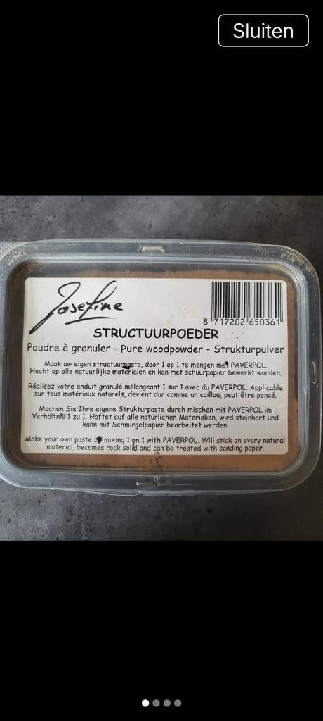Structuurpoeder PAVERPOL, Ophalen of Verzenden