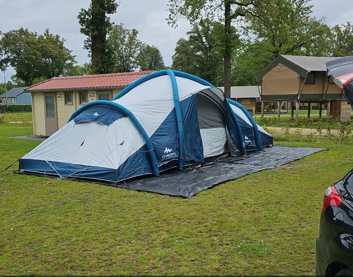 Quechua Air Seconds 8.4 Fresh & Black Tent - Blauw, Ophalen, Zo goed als nieuw, Meer dan 6