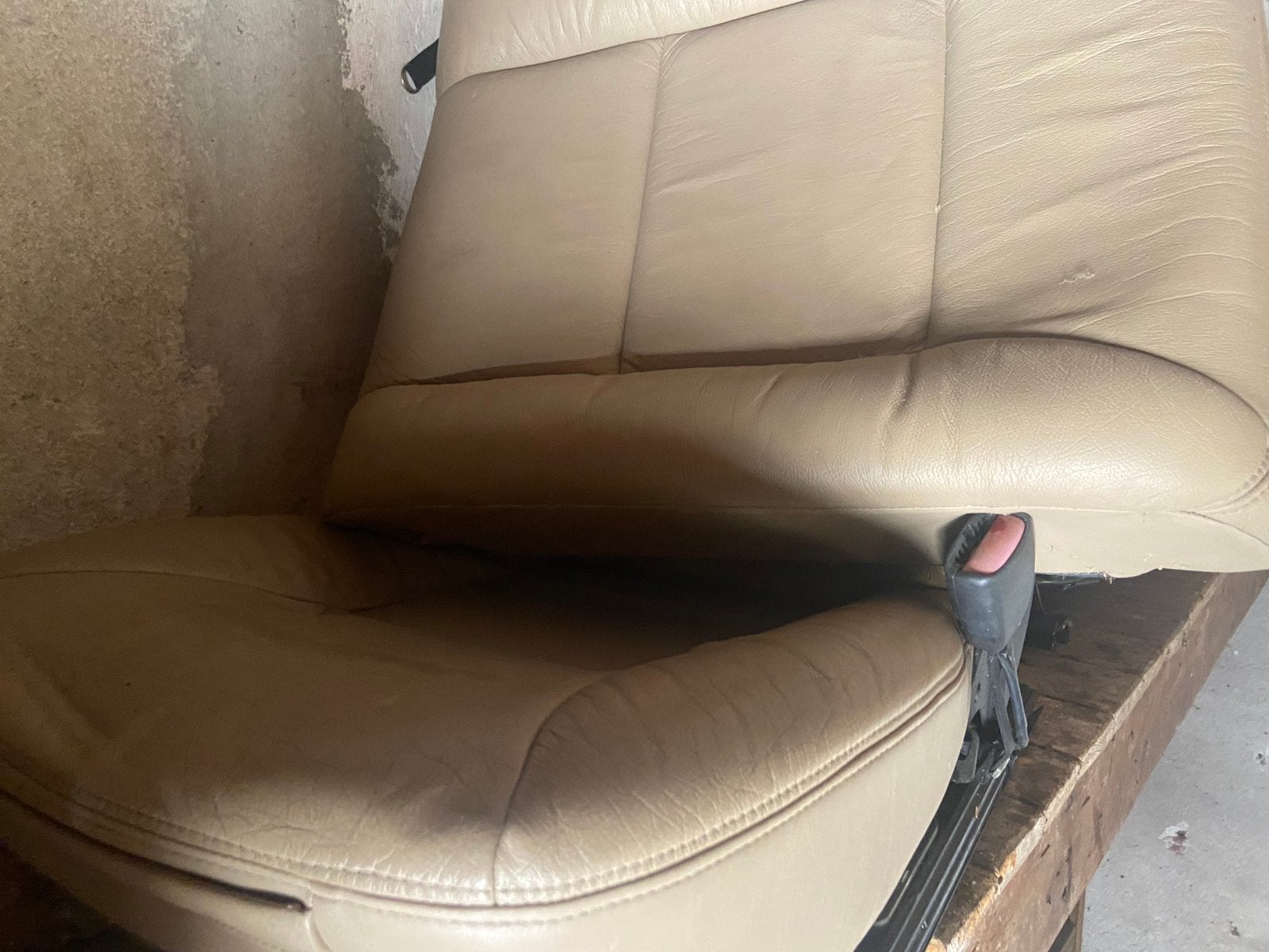 Lederen voorstoelen Saab 9-5, Ophalen of Verzenden, Saab