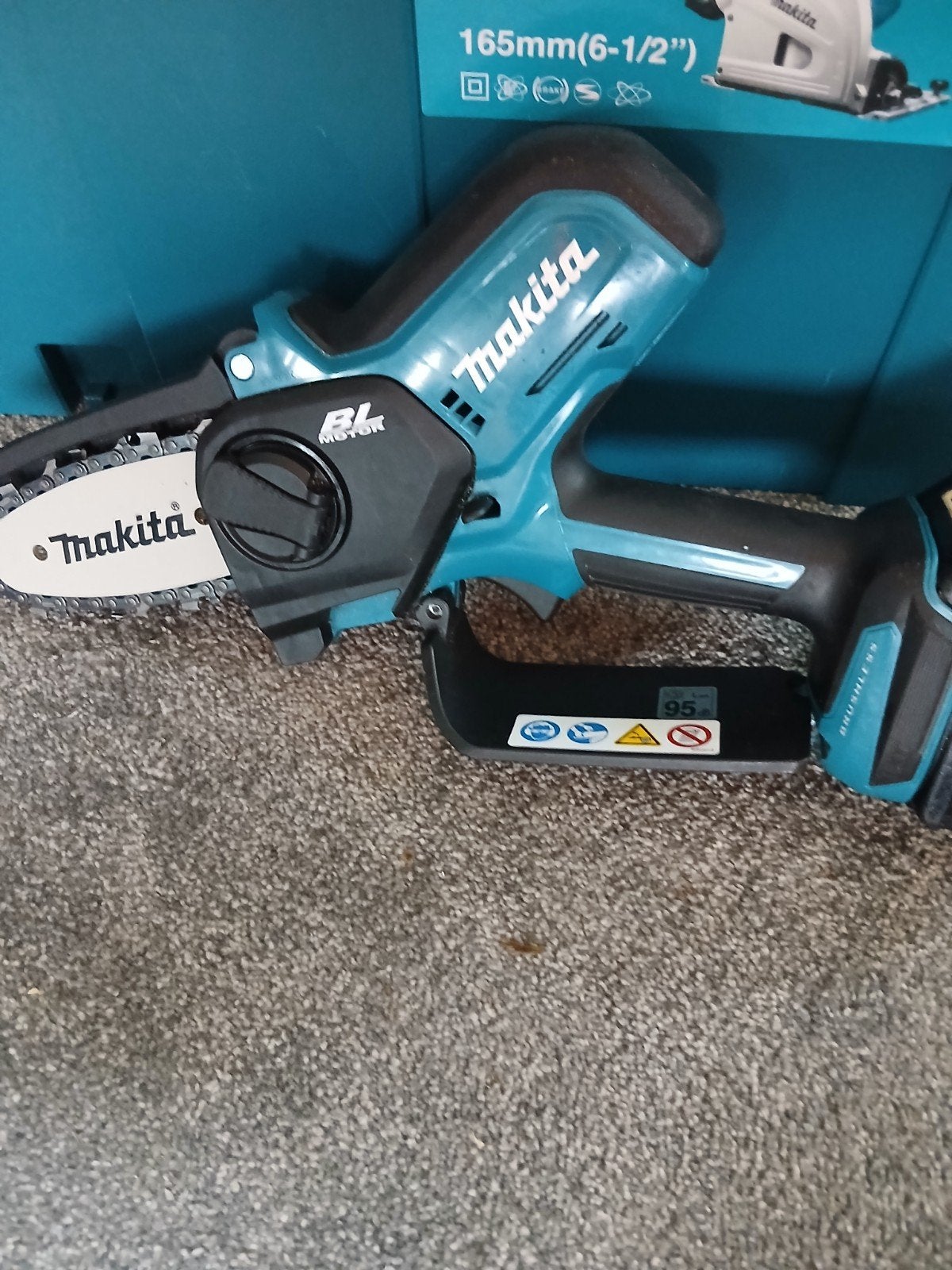 Makita DUC150Z Accu Kettingzaag 18V (Zonder accu), 70 mm of meer, Kettingzaag, Ophalen of Verzenden, Zo goed als nieuw