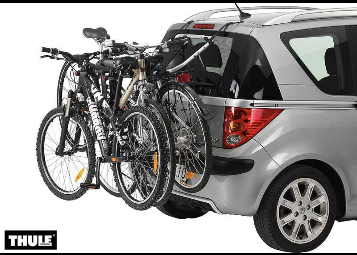 Thule Achterklepdrager voor 3 fietsen - Gebruikt, Auto diversen, Fietsendragers, Ophalen, 3 fietsen of meer, Gebruikt, Achterklepdrager