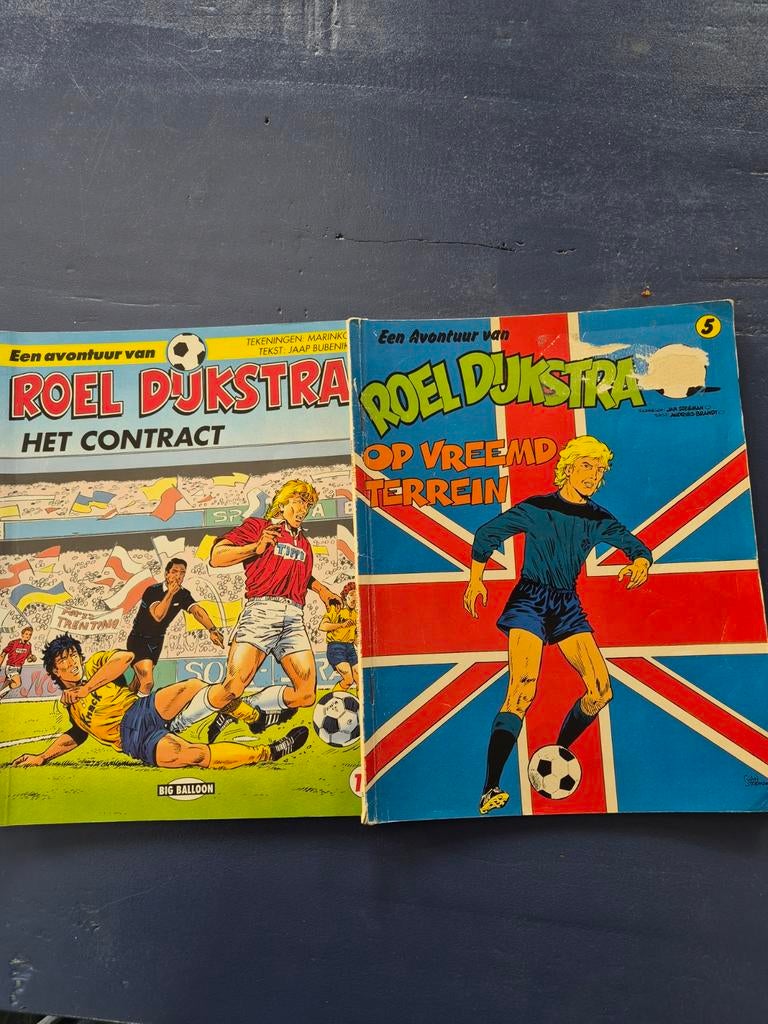 2 Roel Dijkstra stripboeken uit de jaren '80, Meerdere stripboeken, Ophalen of Verzenden, Gelezen