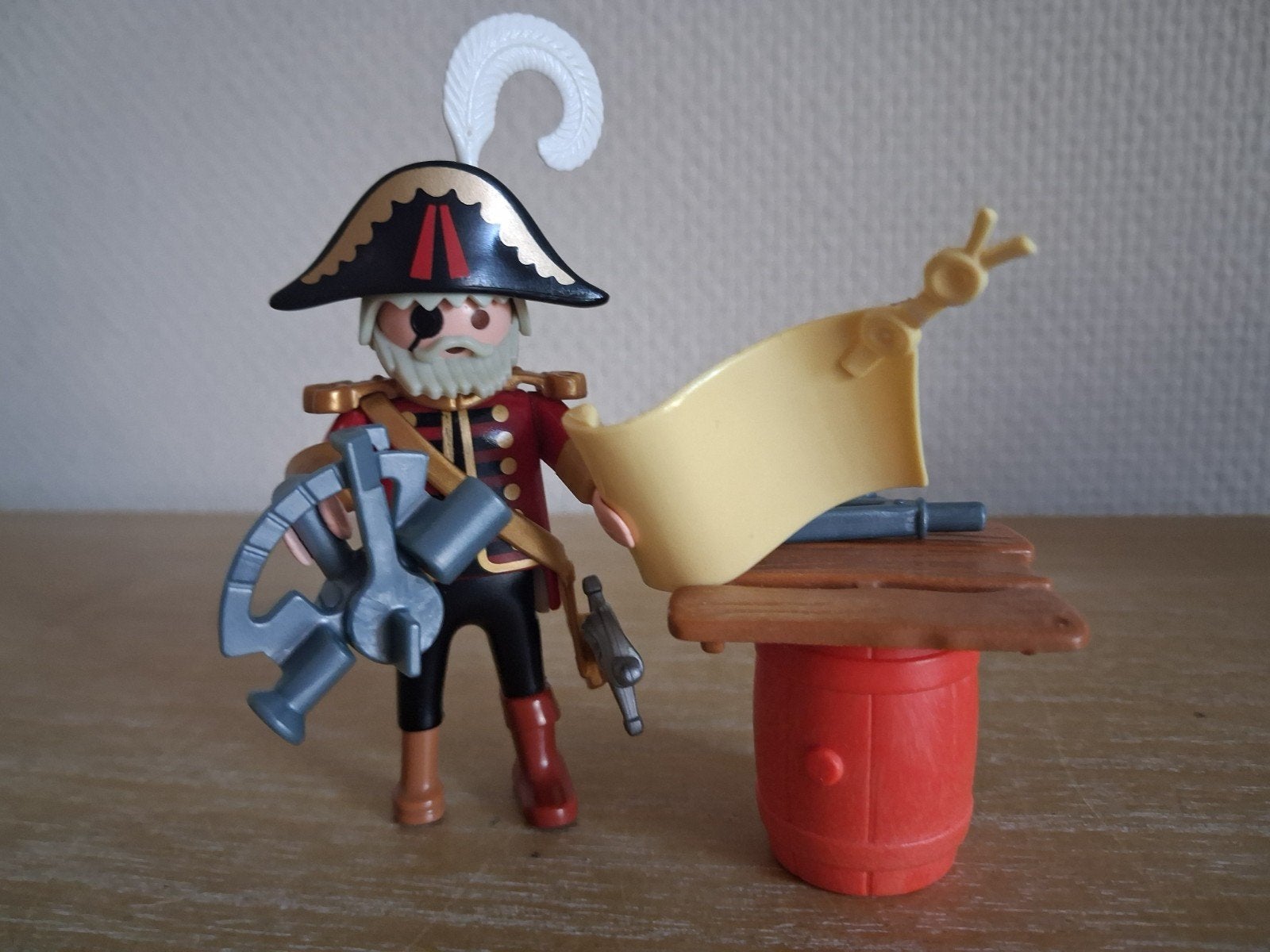 Playmobil piraat met landkaart en meetapparatuur set 3936, Kinderen en Baby's, Speelgoed | Playmobil, Ophalen of Verzenden, Zo goed als nieuw