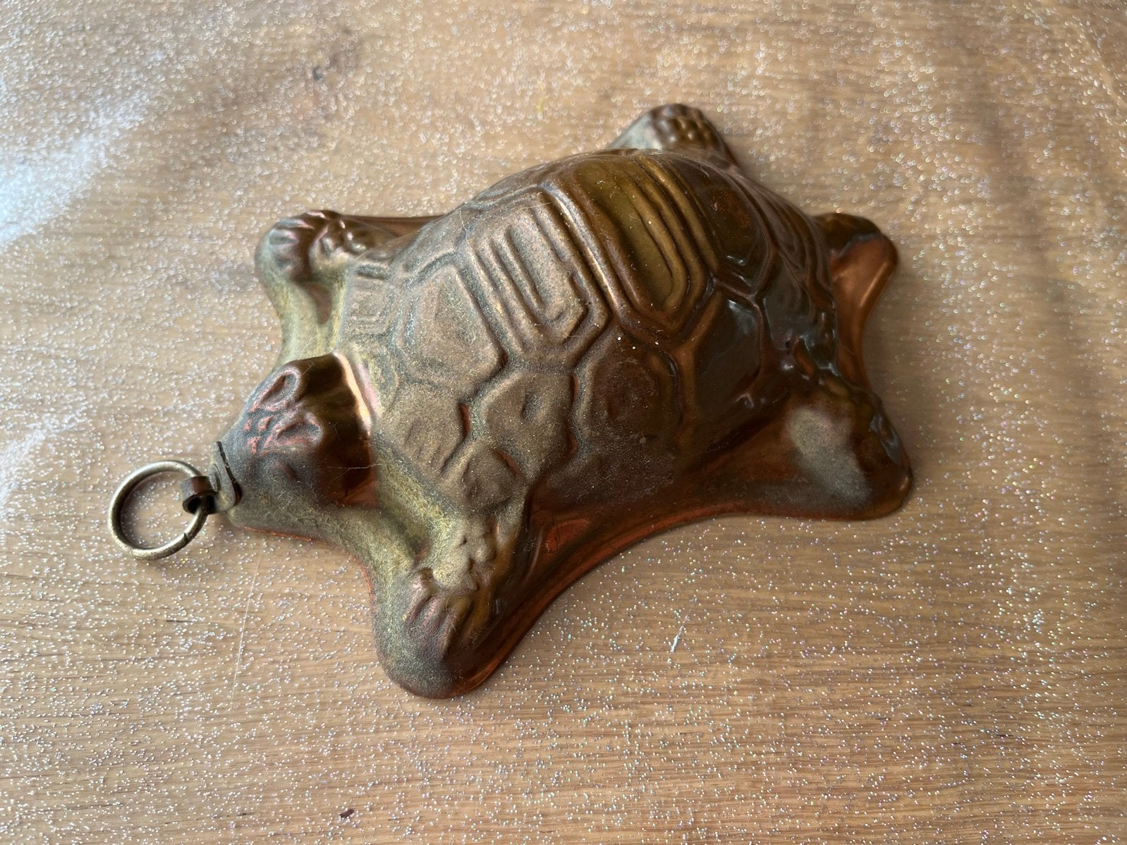 Antieke koperen schildpad puddingvorm, Ophalen of Verzenden