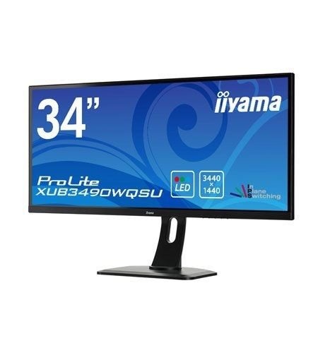 iiyama ProLite XUB3490WQSU 34 inch ultrawide monitor, 61 t/m 100 Hz, Quad HD (2K), ''IIYAMA  ', Ultrawide