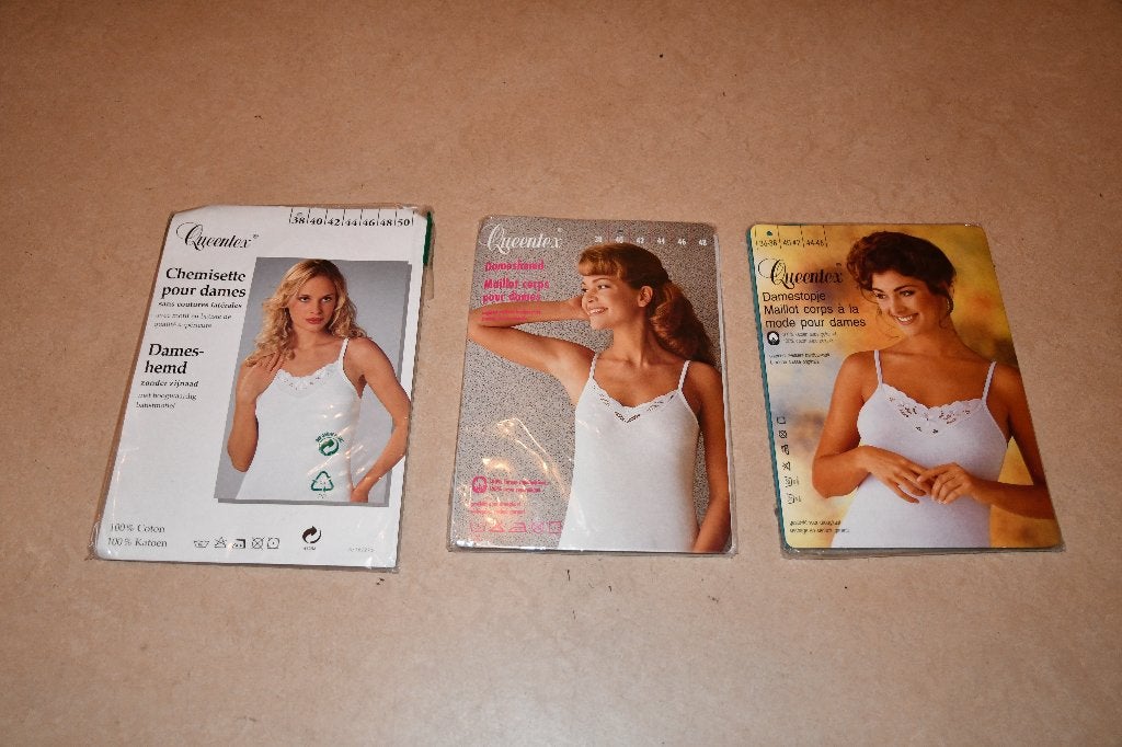 Drie nieuwe dameshemdjes - Queentex, Queentex, Ophalen of Verzenden, Wit, Hemd