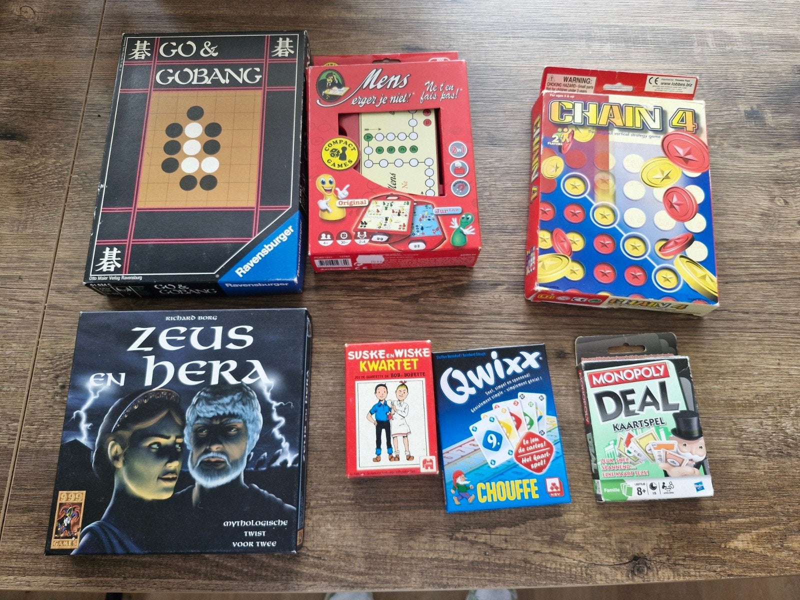 Diverse bord- en kaartspellen (6 stuks), Hobby en Vrije tijd, Gebruikt, Ophalen of Verzenden, Ravensburger, Jumbo, Hasbro, Een of twee spelers