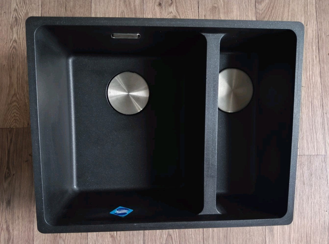 NIEUW FRANKE dubbele spoelbak zwart ( niet gebruikt), Huis en Inrichting, Keuken | Keukenelementen, Ophalen, Zwart, Nieuw, Minder dan 100 cm