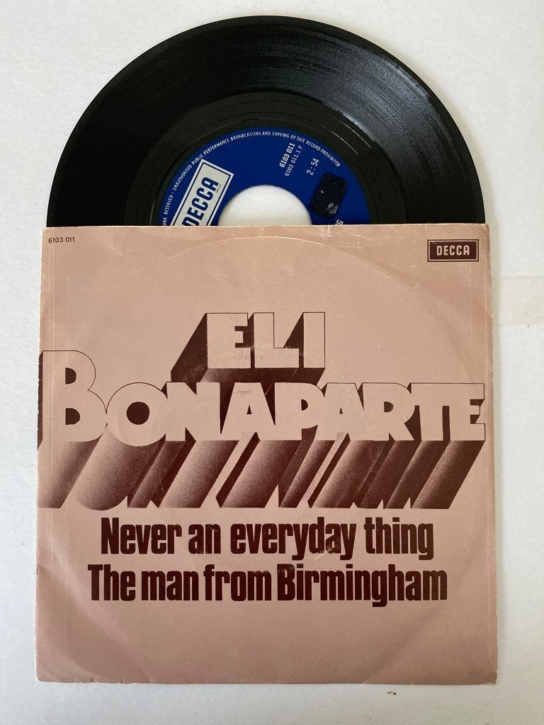 Eli Bonaparte – Never An Everyday Thing, 7 inch, Zo goed als nieuw, R&B en Soul, Fotohoes