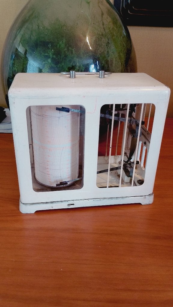 Vintage Duitse thermohygrograaf Thies Guttingen, Doe-het-zelf en Verbouw, Ophalen of Verzenden
