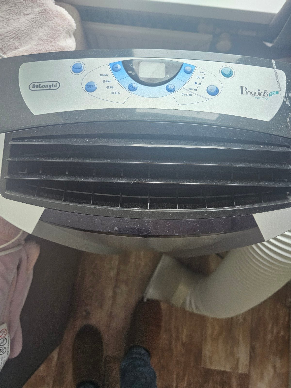De'Longhi Pinguino PAC T100 Mobiele Airco, Gebruikt, Timer, Minder dan 60 m³, 3 snelheden of meer