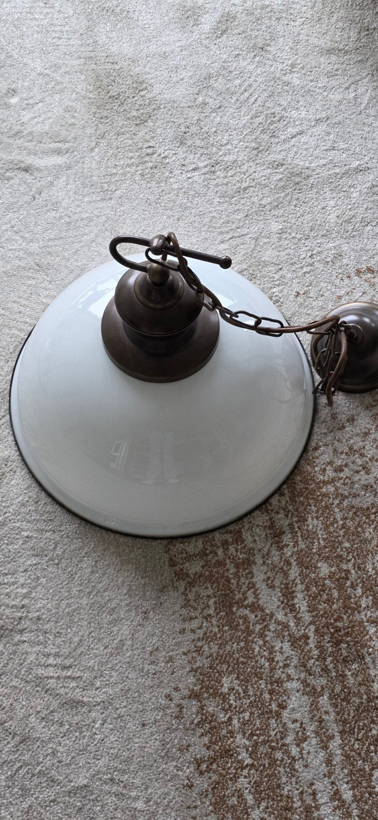 Vintage Hanglamp met Ketting, Ophalen
