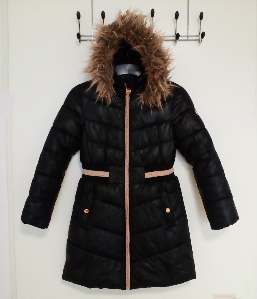 Michael Kors winterjas met capuchon, maat 146, Meisje, Michael Kors, Ophalen of Verzenden, Zo goed als nieuw