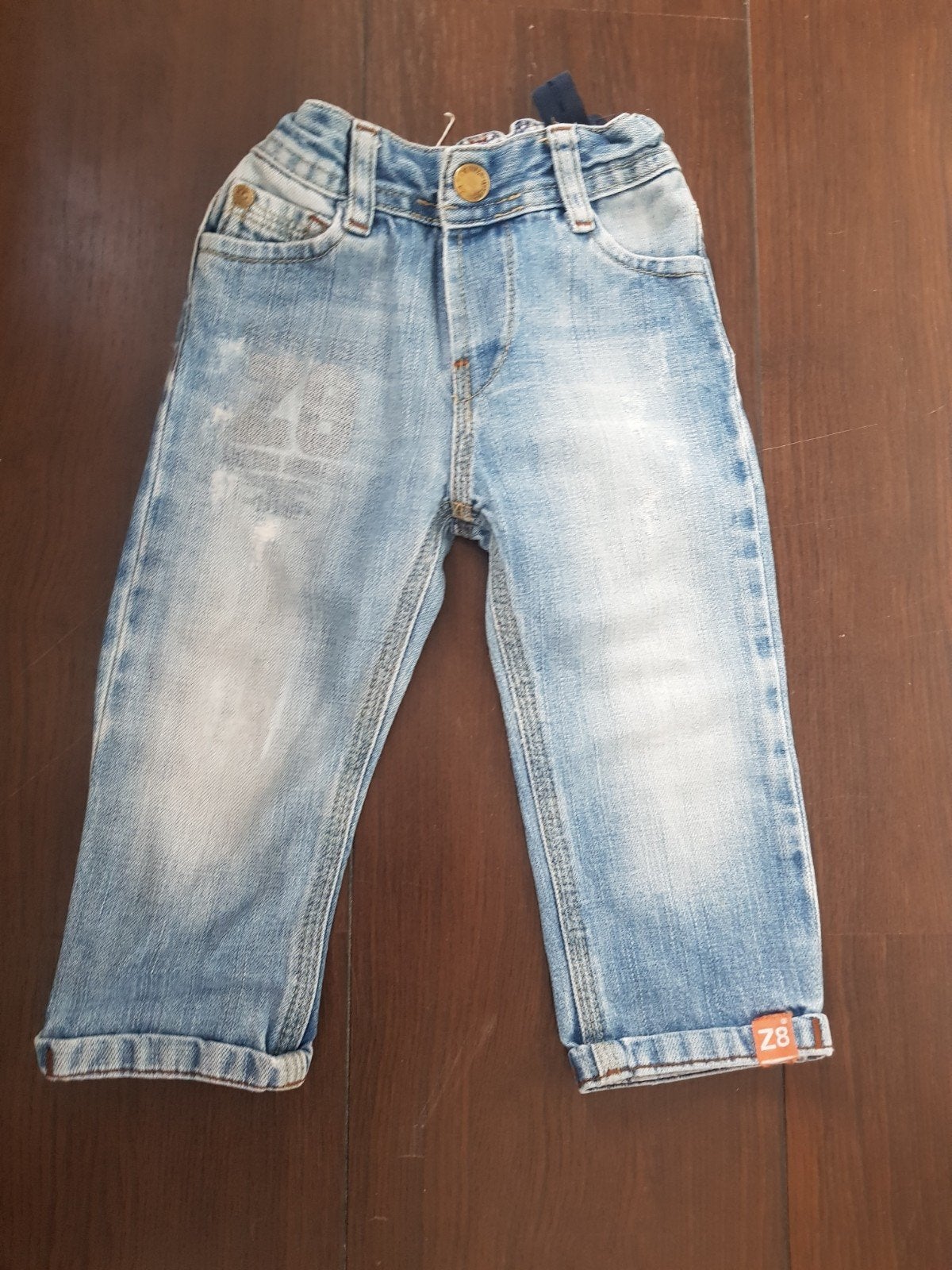 Z8 spijkerbroekje maat 86, Gebruikt, Broekje, Z8, Ophalen of Verzenden
