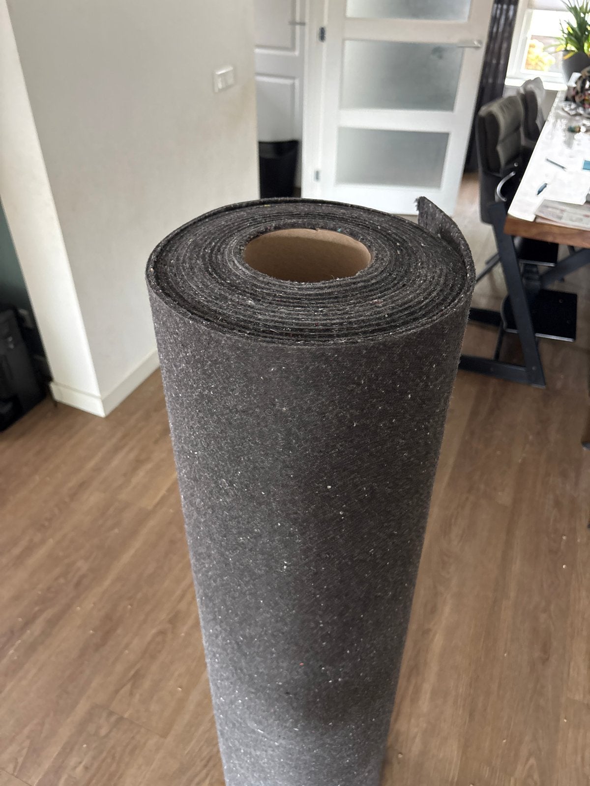 Estillon Egalsoft ondervloer 6.5mm - ca. 7.5m x 137cm, Ophalen, 100 tot 150 cm, Zwart, 200 cm of meer