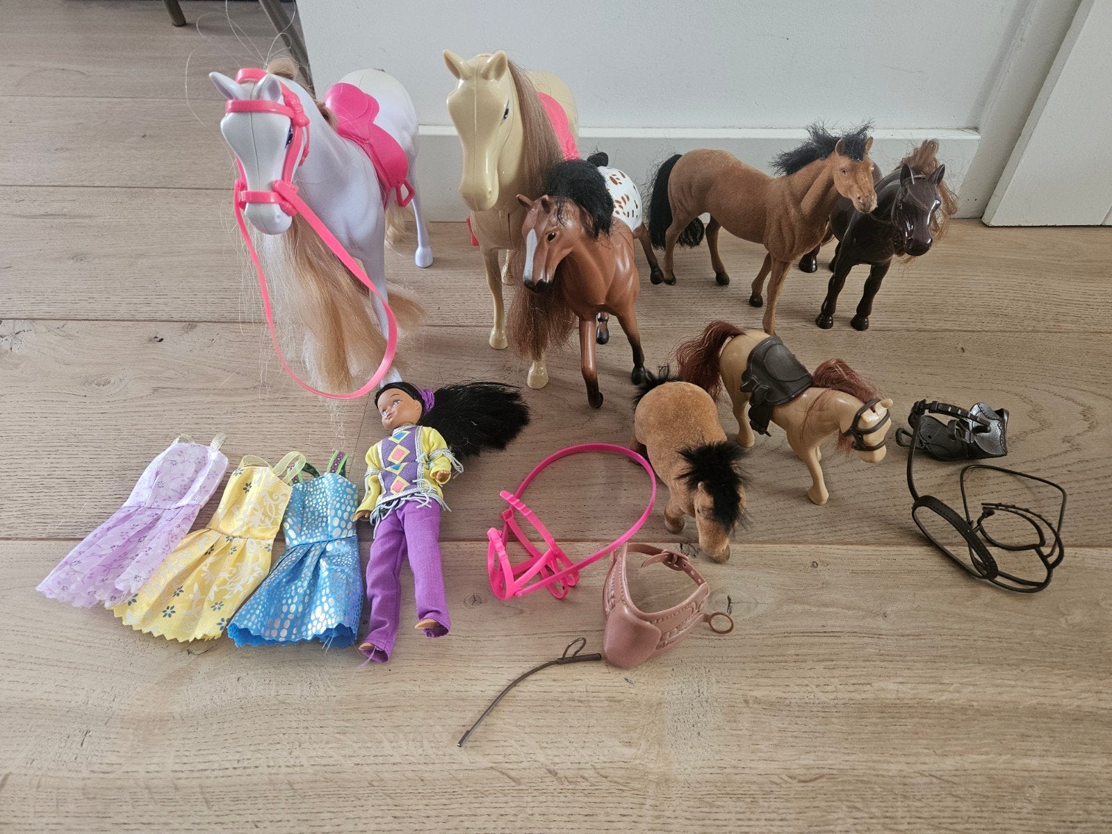 barbiepaarden en spullen, Ophalen