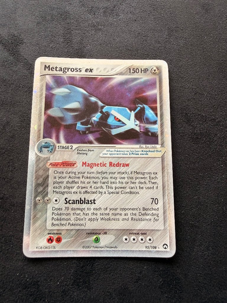 Pokemonkaart Metagross ex (PK 95) 2007 Power Keepers, Ophalen of Verzenden, Gebruikt, Losse kaart, Foil