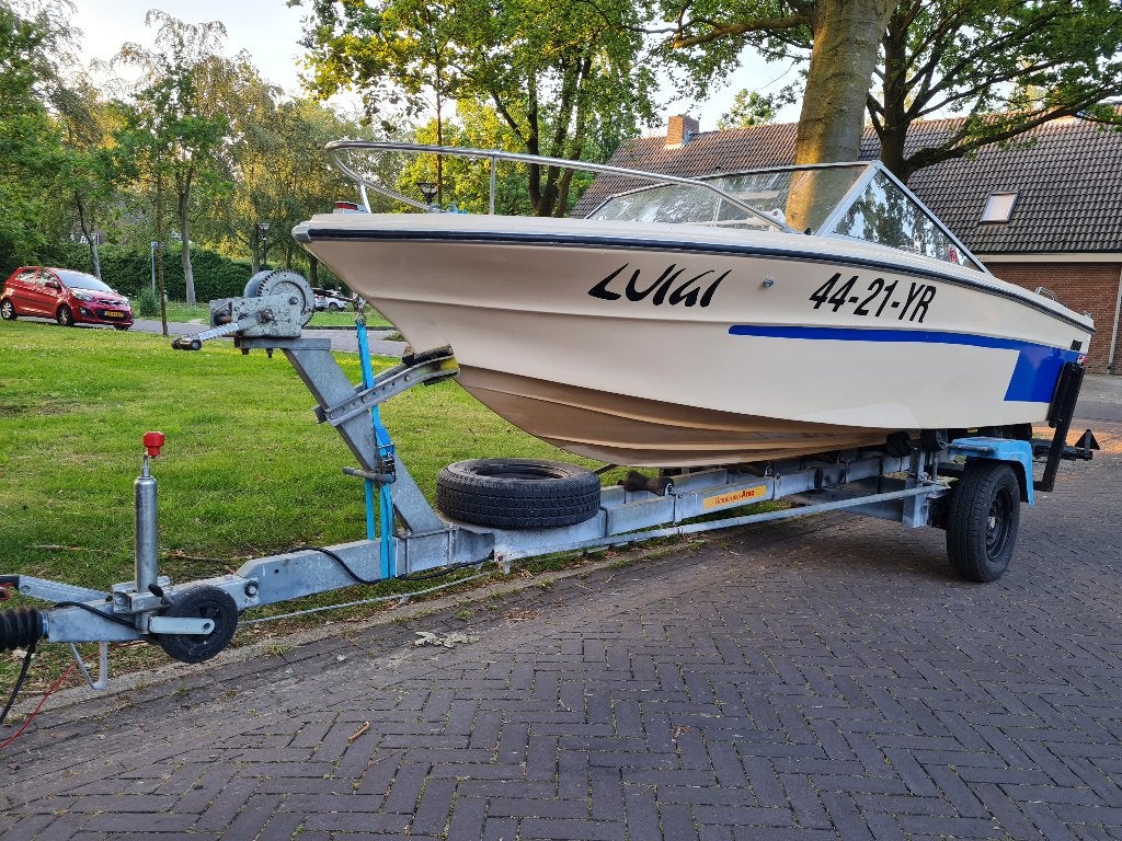 speedboot 4.7m 115pk Yamaha, Ophalen, Overige merken, Gebruikt, Elektrische start