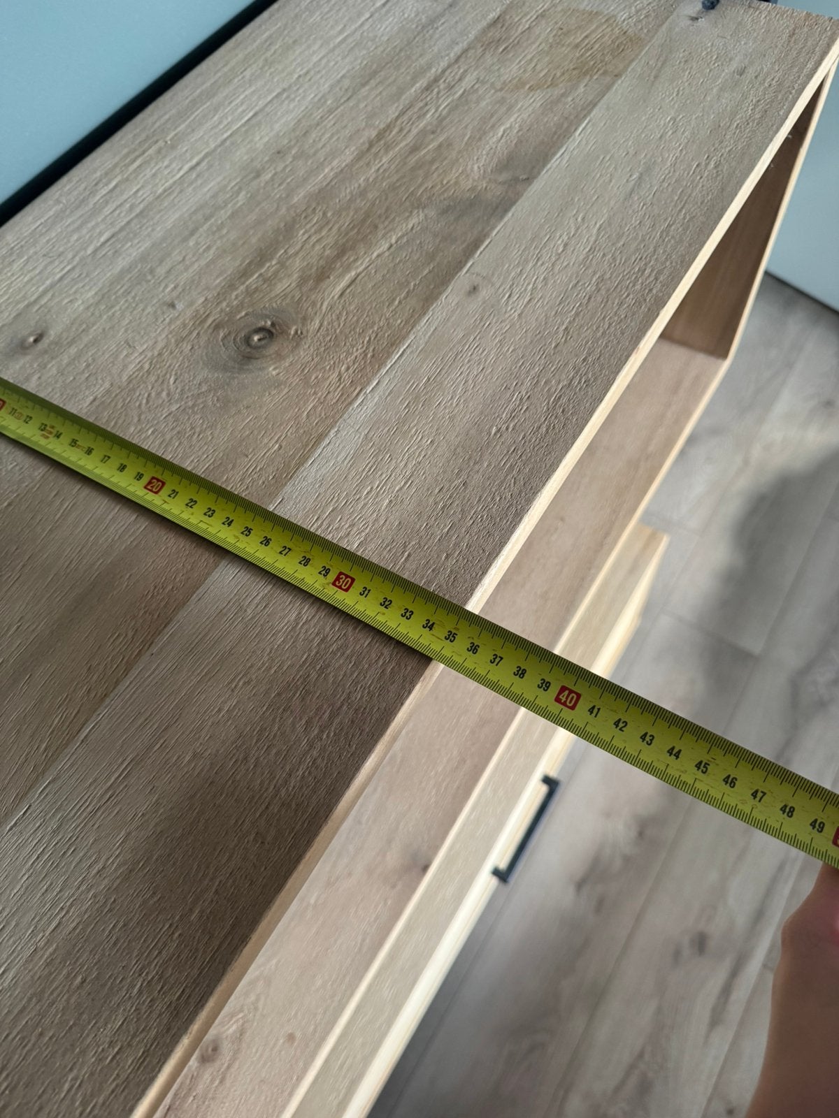 Foto 12 van Boekenkast hout/staal met lade 200x80x34,5