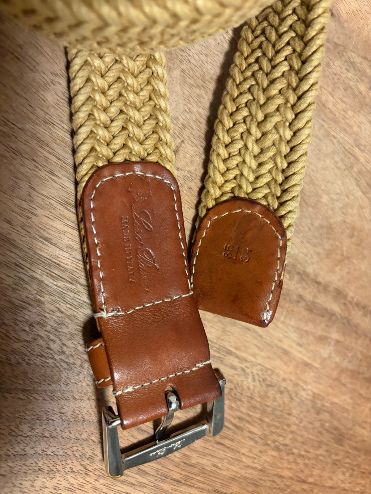 Loro Piana riem, Overige kleuren, Echt leder, Minder dan 95 cm, Ophalen of Verzenden