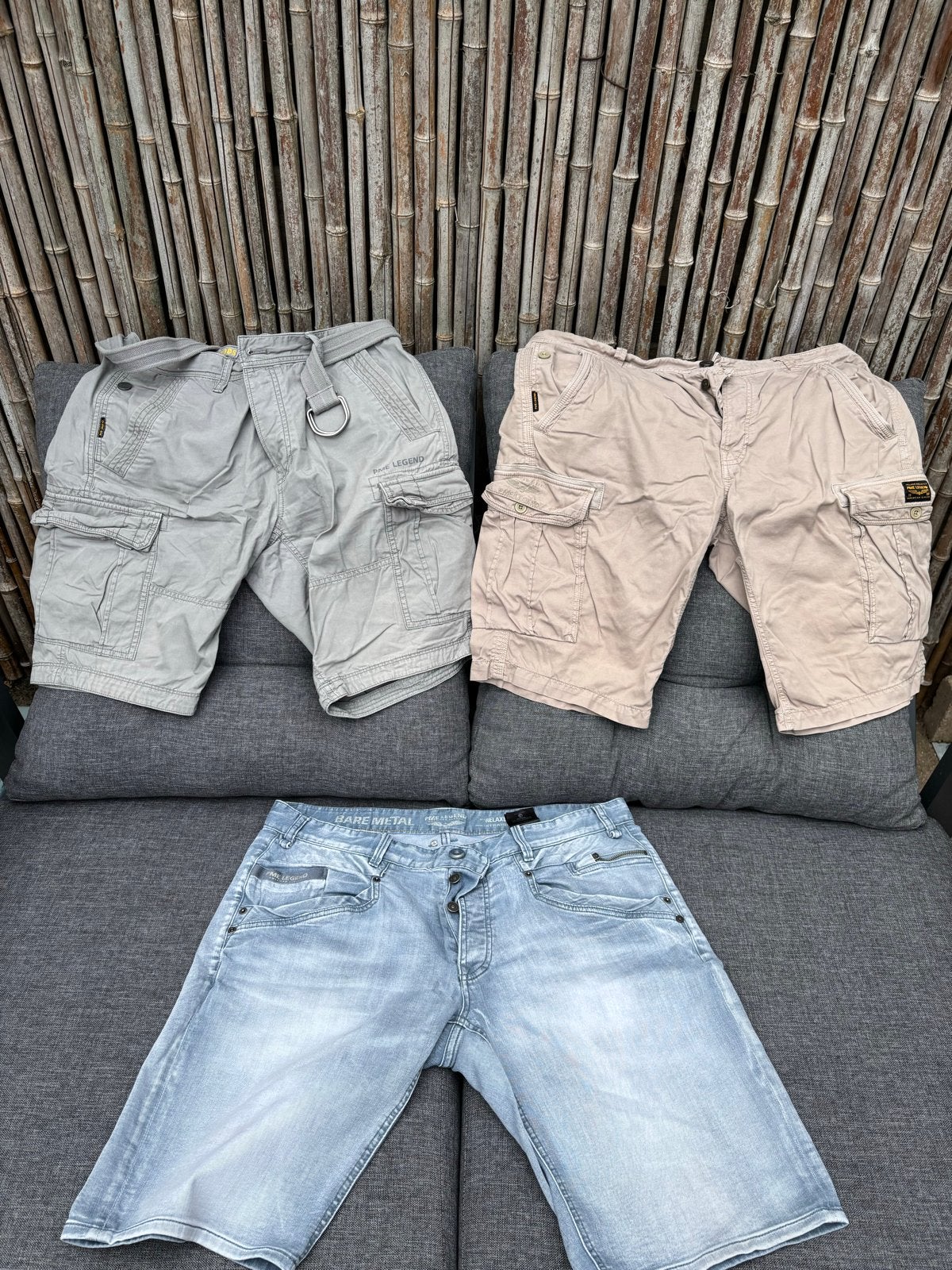 Set van 3 PME Legend shorts - Maat W36, Ophalen of Verzenden, Zo goed als nieuw, Overige kleuren, W36 - W38 (confectie 52/54)