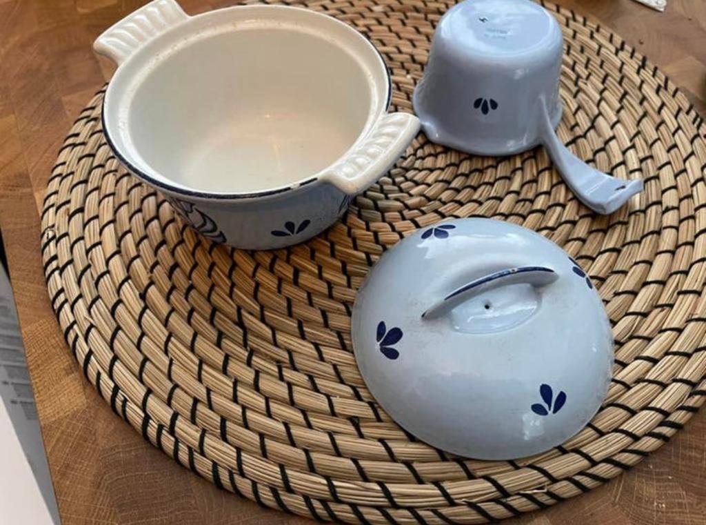 Vintage made in Holland pannetje en schenkkan, Ophalen of Verzenden, Gebruikt, Gietijzer