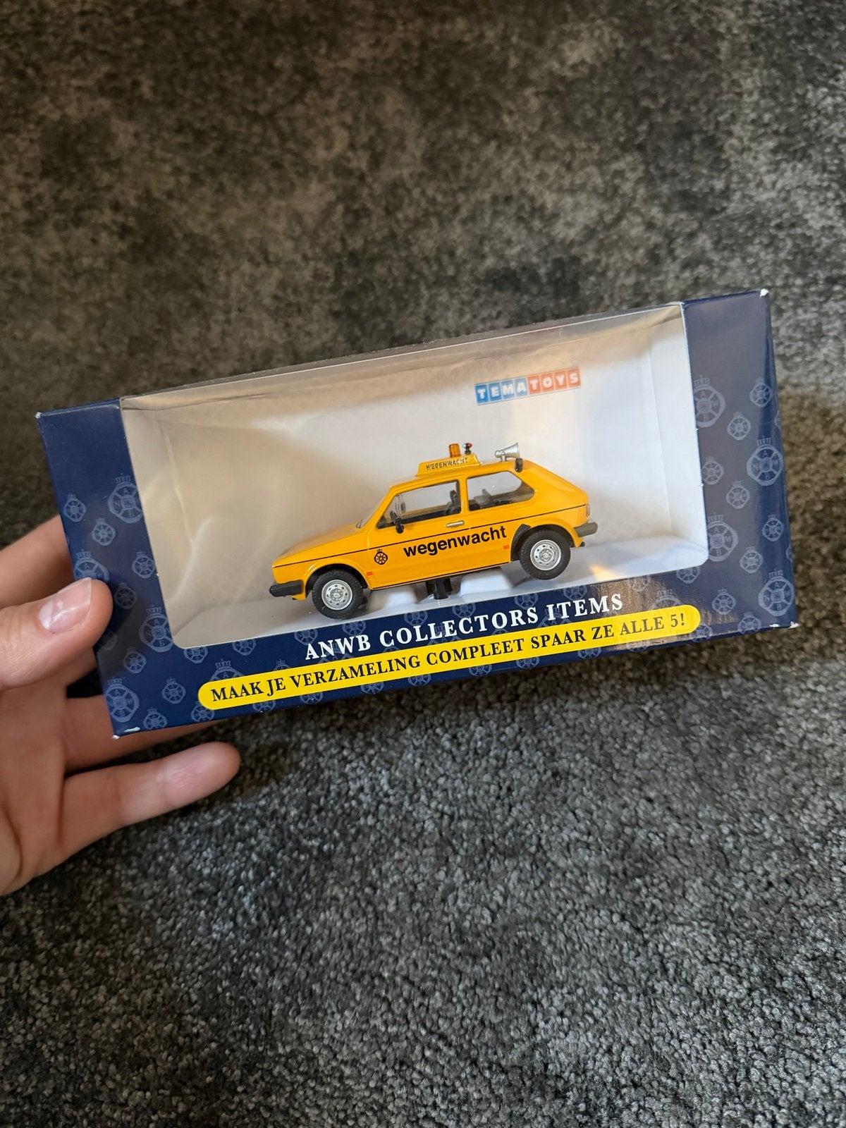 ANWB Wegenwacht VW Golf 1 modelauto - Tematoys, Ophalen of Verzenden, Nieuw, Auto, Overige merken