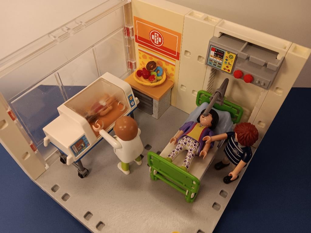 Playmobil Ziekenhuis Unit #07 Couveuse Poppetjes 12,50, Verzenden, Gebruikt, Complete set