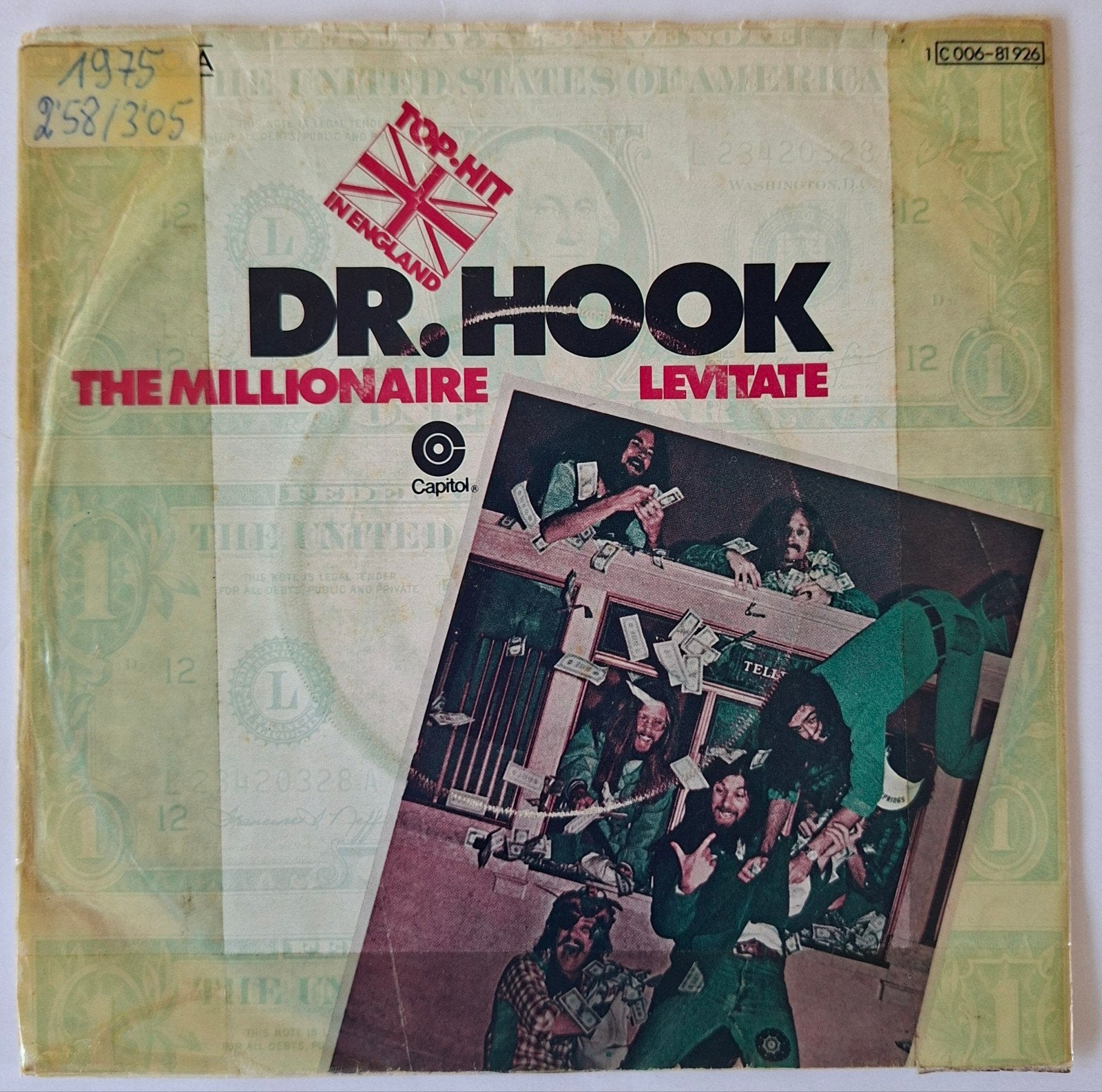 Dr Hook    The  Millionaire, Ophalen of Verzenden, Gebruikt, Pop