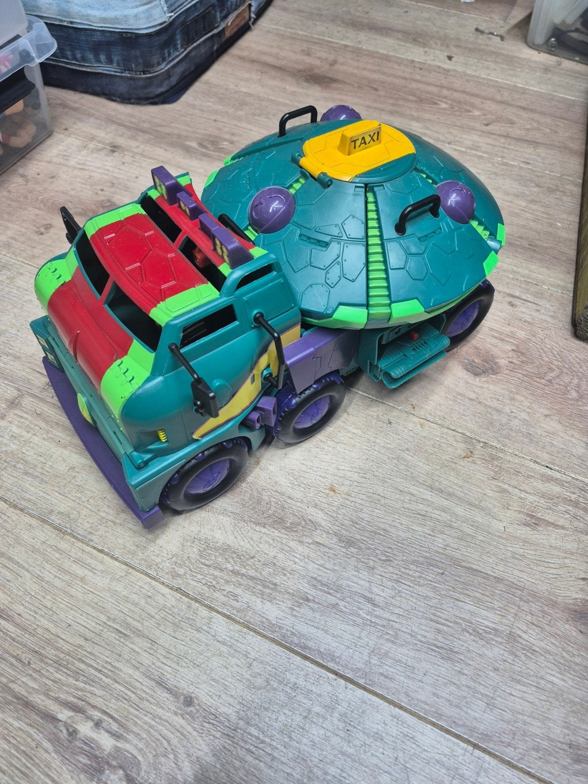 Vintage Teenage Mutant Ninja Turtles rijdend voertuig, Ophalen of Verzenden, Gebruikt