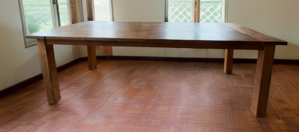 Teak houten eettafel 240 x 100 x 80, Huis en Inrichting, Tafels | Eettafels, Ophalen, Gebruikt, 100 tot 150 cm, Teakhout