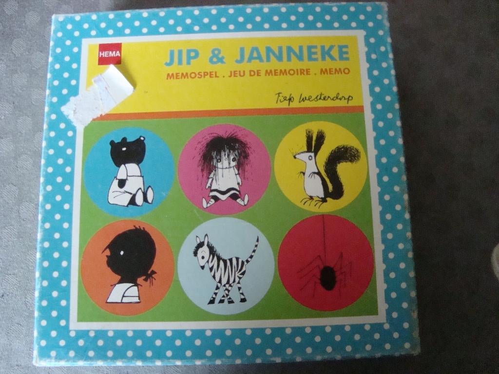 Jip en janneke memospel, Hobby en Vrije tijd, Ophalen of Verzenden, Zo goed als nieuw