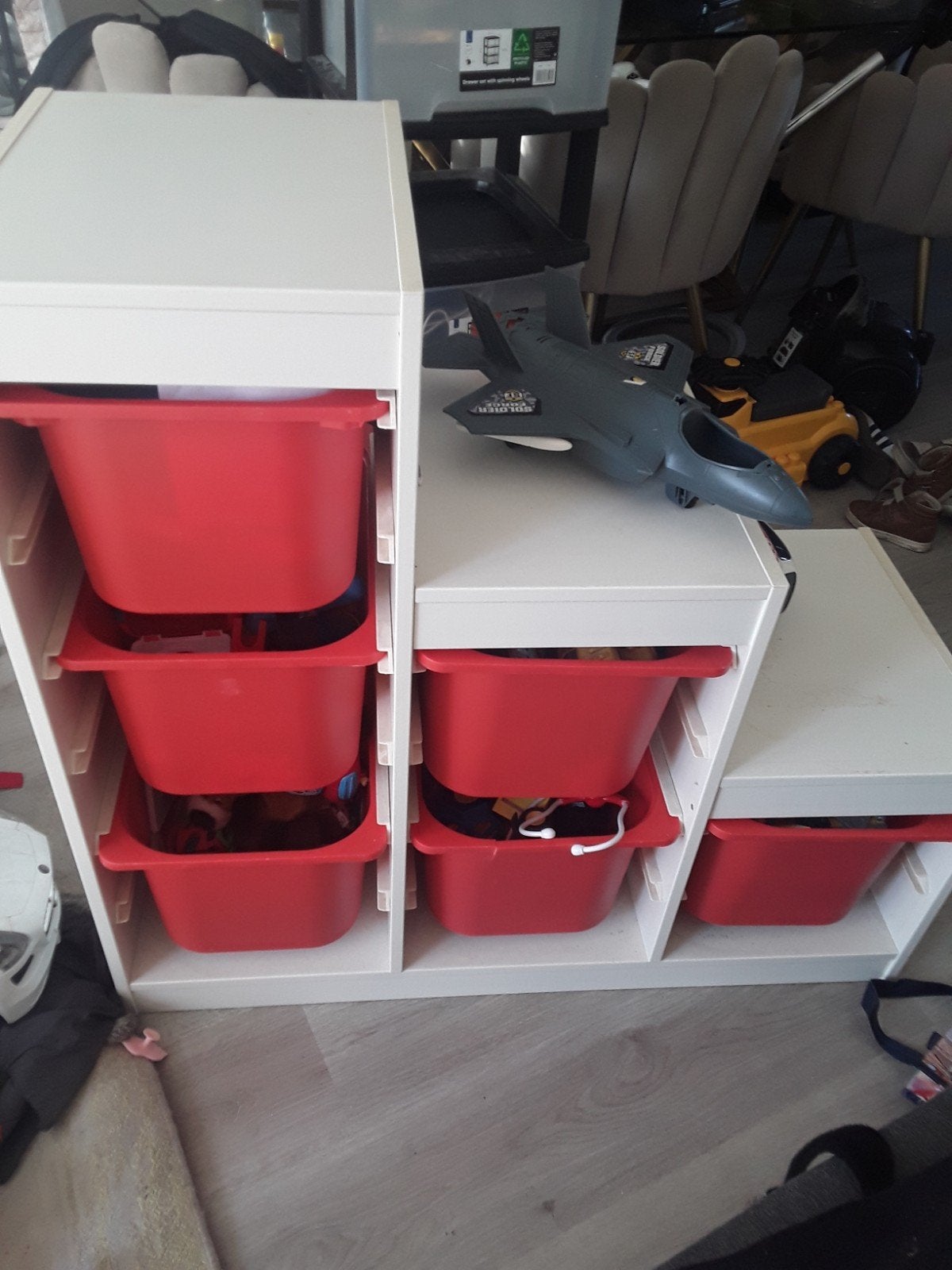IKEA Trofast opbergmeubel met rode bakken, Ophalen, Gebruikt, Jongen of Meisje
