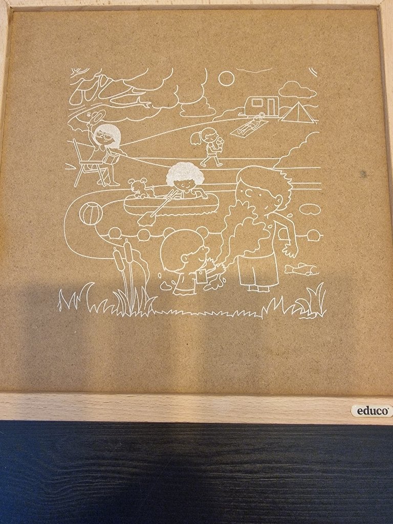Puzzel, Ophalen, 2 tot 4 jaar, Zo goed als nieuw, Van hout