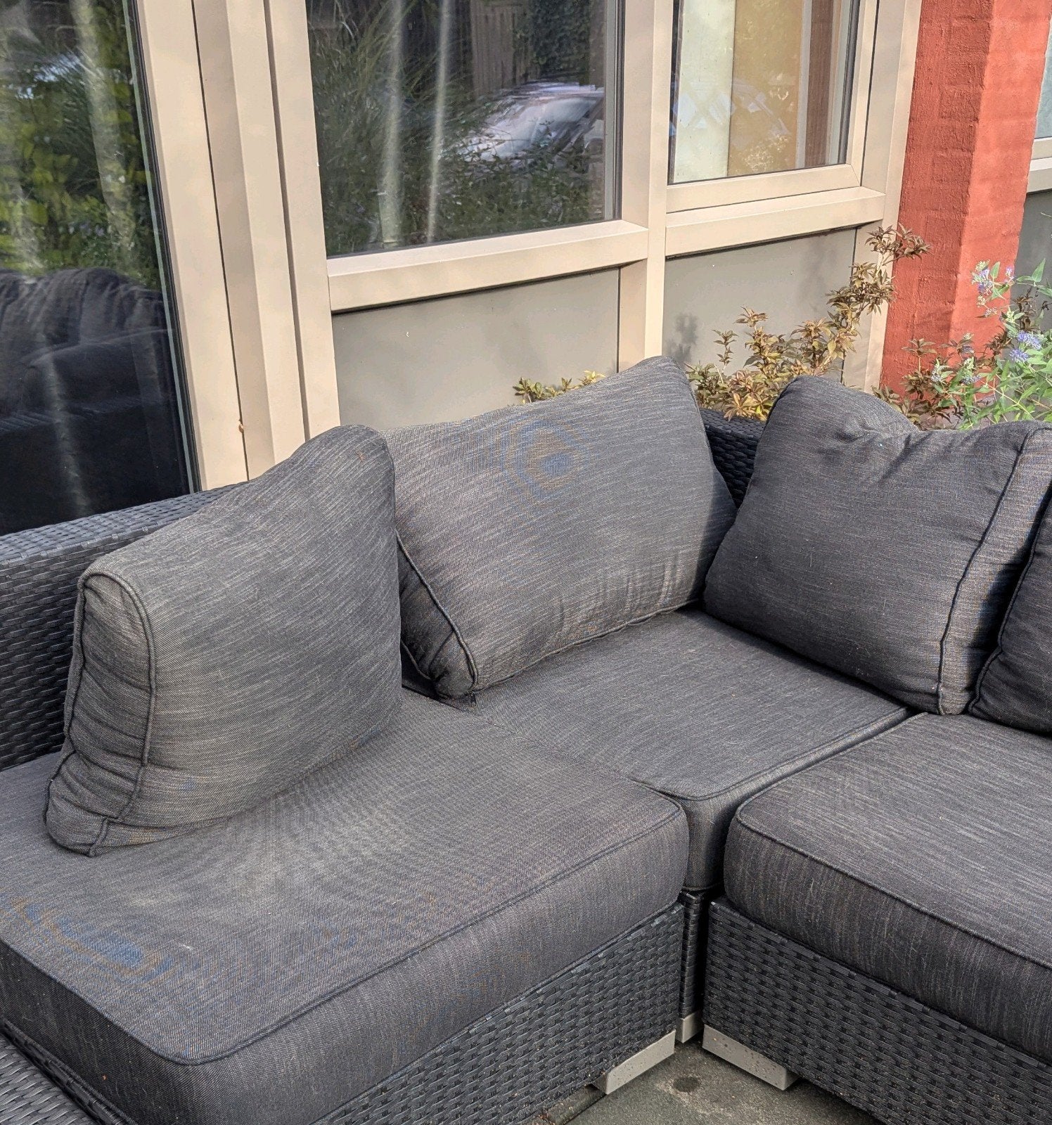 3 delige loungeset, Tuin en Terras, Ophalen, Kunststof, Gebruikt, Bank