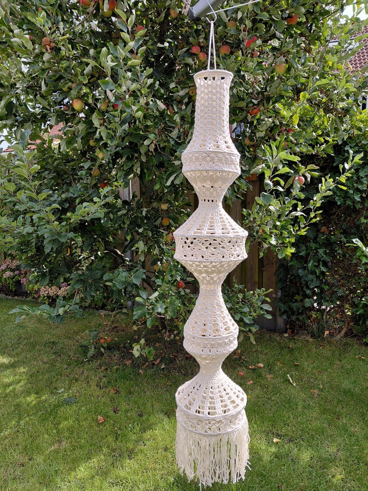 NIEUW!! Gehaakte kroonluchter/visnetlamp, Ophalen of Verzenden, Nieuw, Textiel