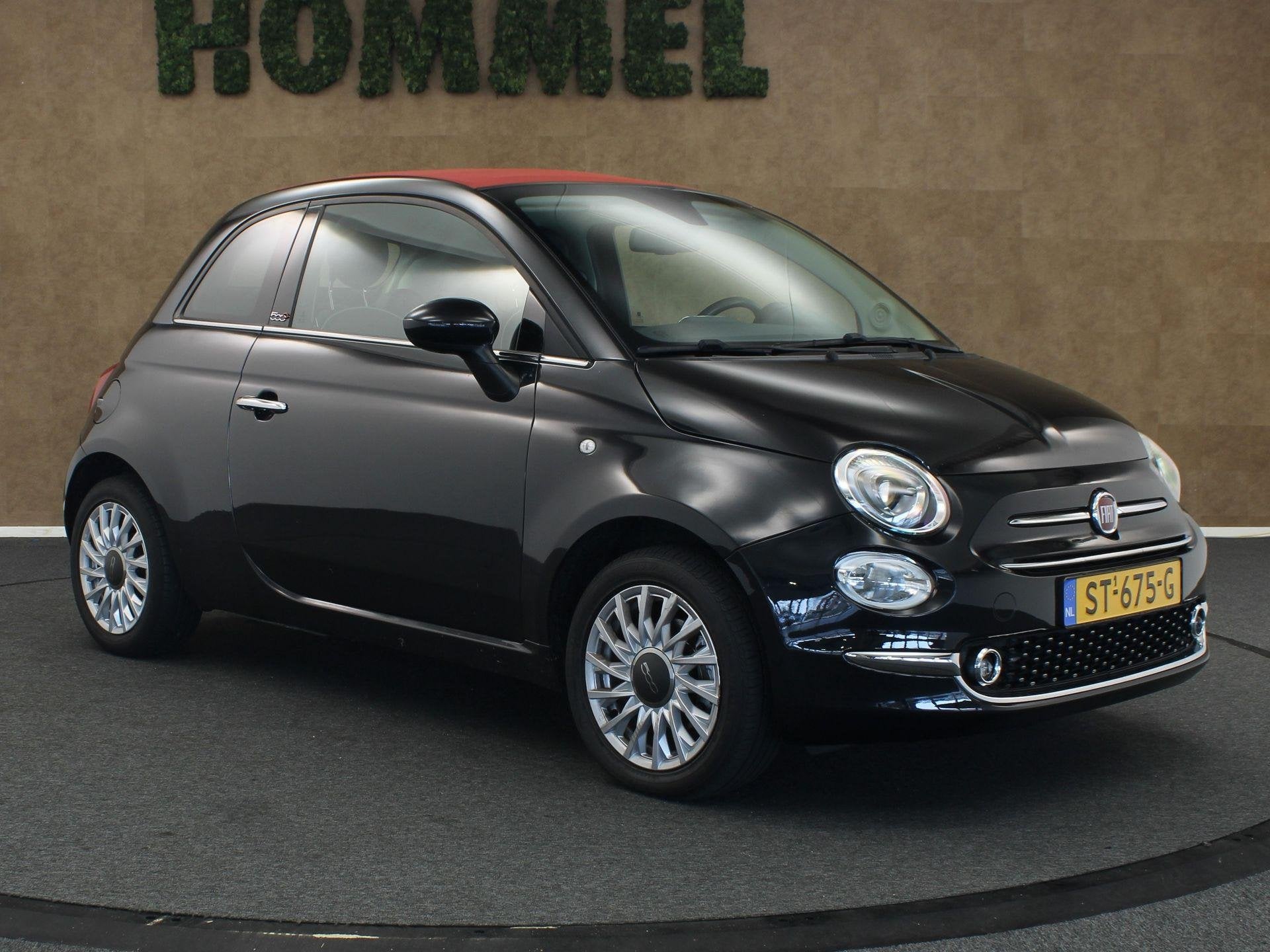Fiat 500 C 1.2 Lounge - CABRIO - MULTIMEDIAVOORBEREIDING - P, Auto's, Voorwielaandrijving, Stof, Gebruikt, 4 cilinders