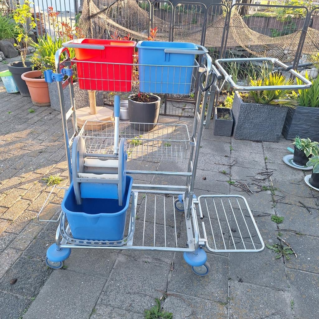 Poetswagen, 100 liter of meer, Ophalen of Verzenden, Transportkar