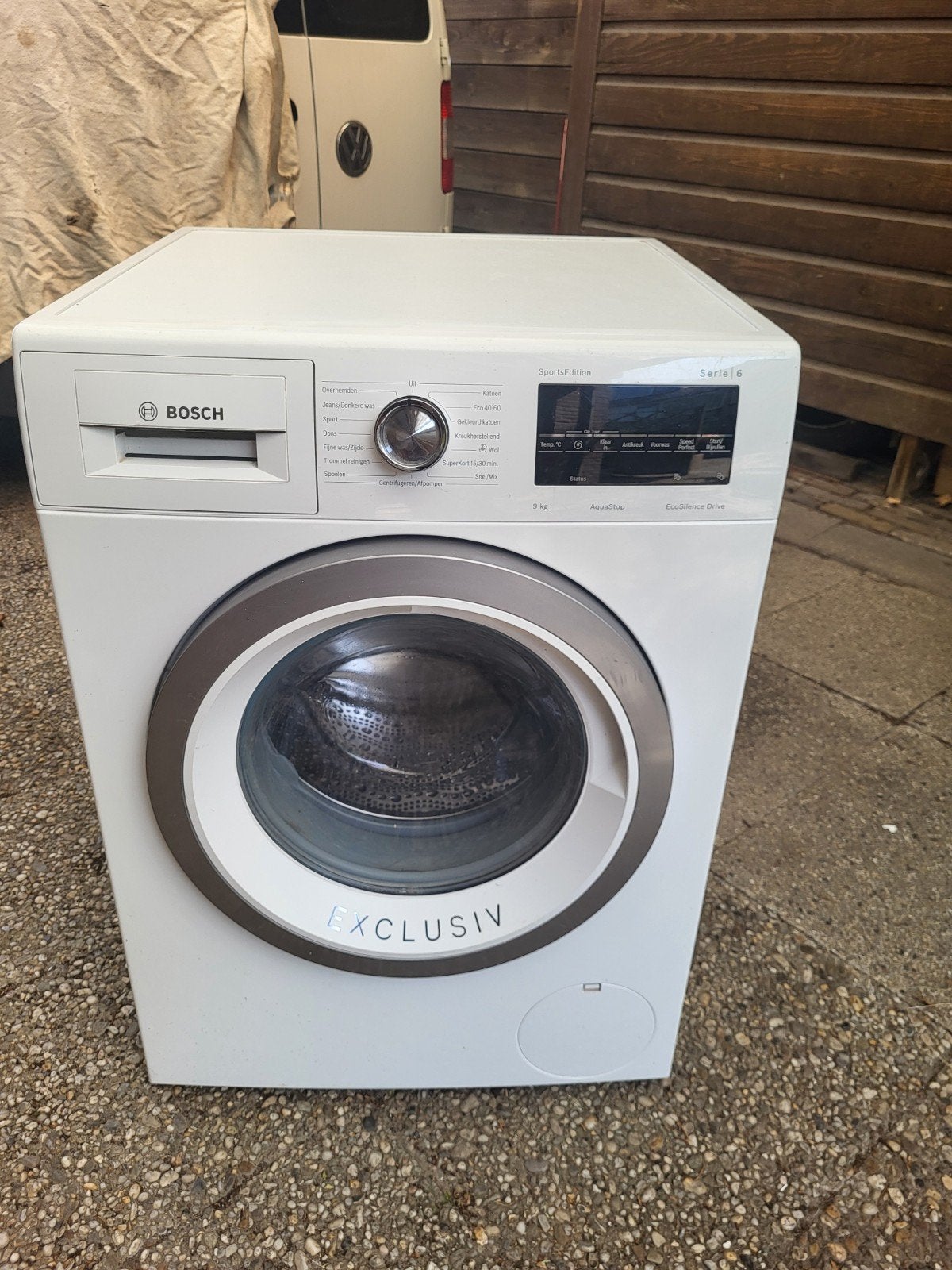 Bosch Exclusiv serie 6 met 1400 toeren en 9 kg, Ophalen, 1200 tot 1600 toeren, 8 tot 10 kg, Zo goed als nieuw