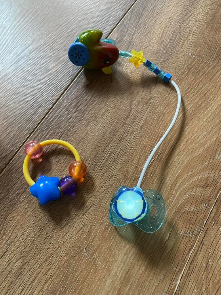 Baby Born speen en rammelaar set, Ophalen of Verzenden, Zo goed als nieuw, Rammelaar, Met geluid