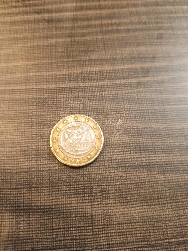 Griekse 1 Euro munt 2002 met uil, Ophalen of Verzenden, Griekenland, 1 euro, Losse munt