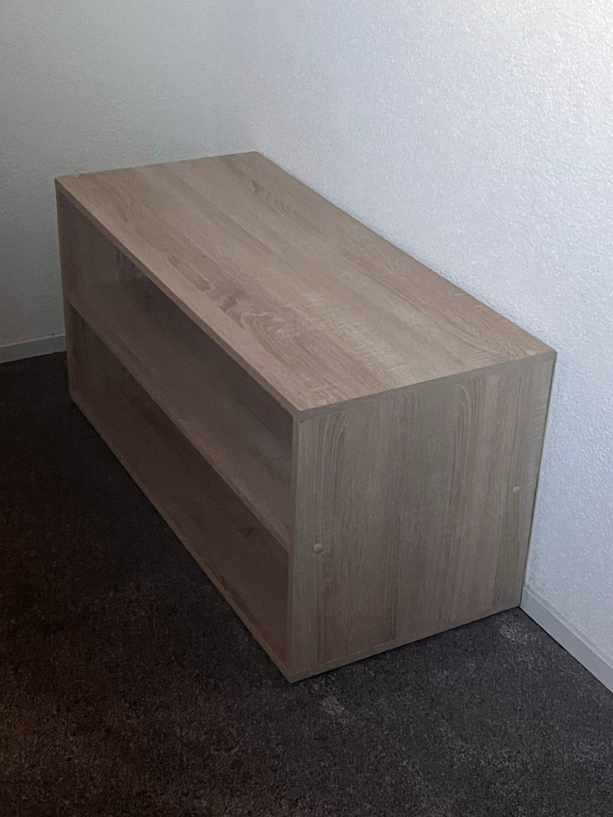Houten TV-meubel/opbergkast met 2 vakken, Ophalen, Gebruikt