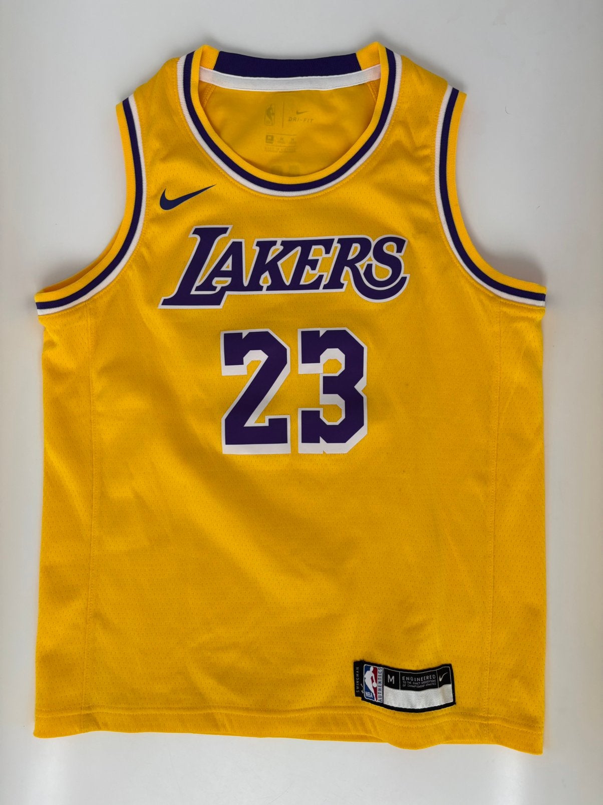 Lebron James jersey Los Angeles Lakers kindermaat M, Ophalen of Verzenden, Zo goed als nieuw, Jongen