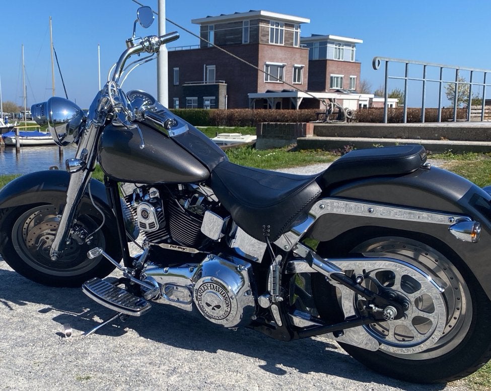 Harley Davidson FLSTF FatBoy Softail - Grijs Metallic 2002, Motoren, Motoren | Harley-Davidson, Particulier, Gebruikt, Chopper
