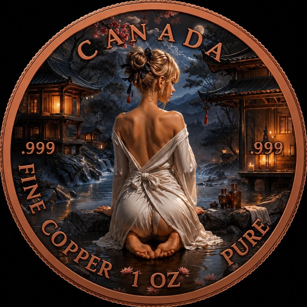 koper munt 1 oz, Postzegels en Munten, Ophalen of Verzenden, Zilver