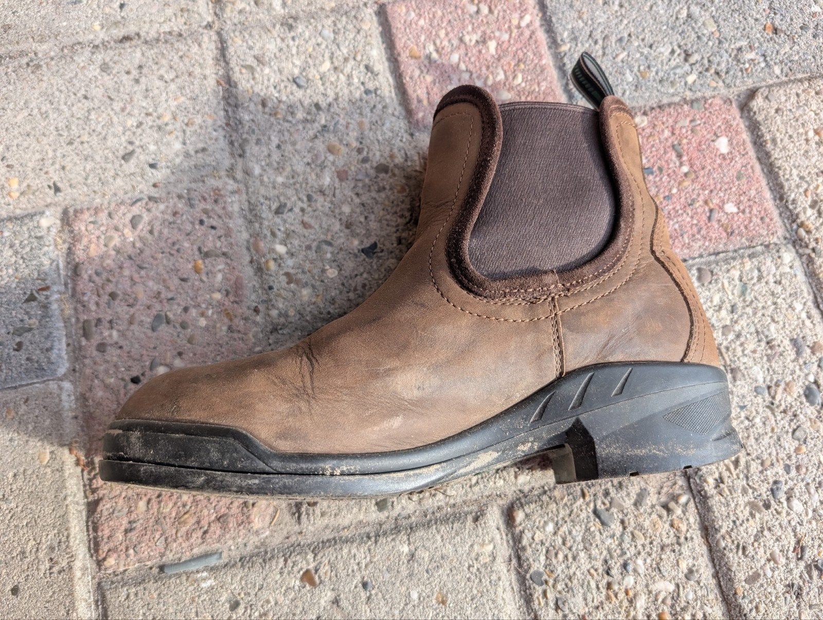 Ariat stalschoenen maat 41 met stalen neus, bruin nubuck, Ophalen, Zo goed als nieuw, Werkschoenen, Bruin