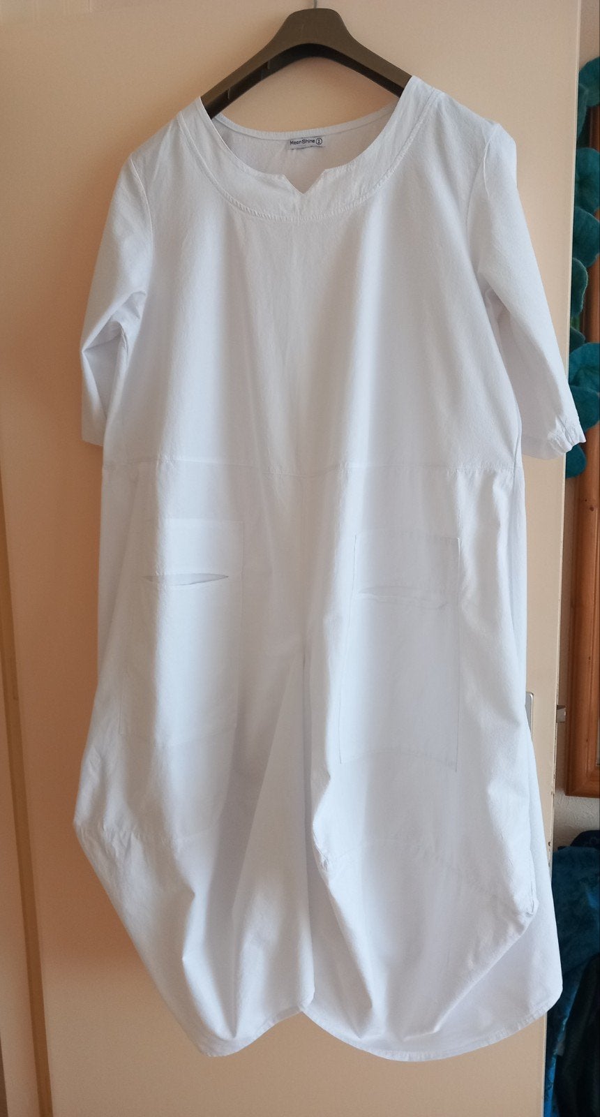 moonshine builenjurk, katoen,maat 1, wit, Kleding | Dames, Blouses en Tunieken, Wit, Maat 46/48 (XL) of groter, Ophalen of Verzenden