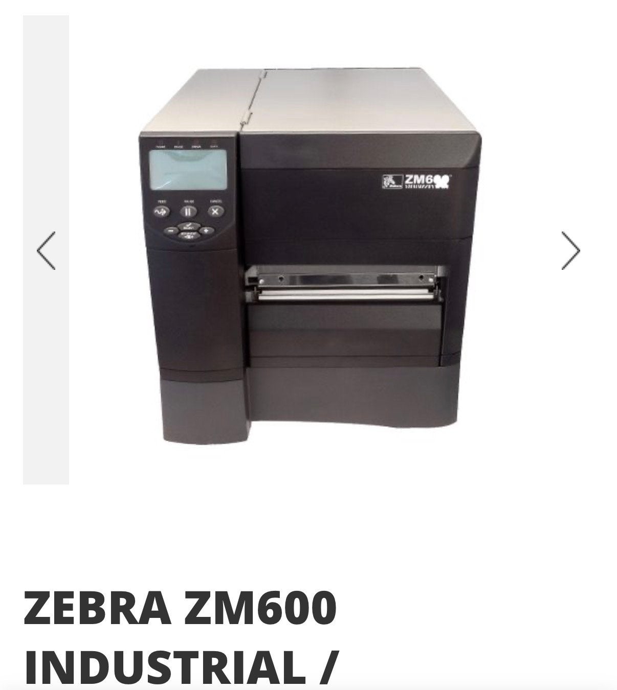 Zebra ZM600 Thermische Transfer Printer met Chemisch Lint, Computers en Software, Printers, Ophalen, Gebruikt, Thermo-printer